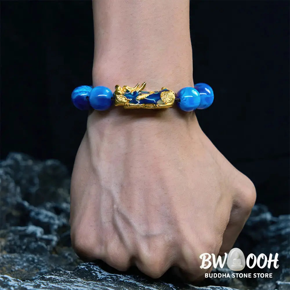 Buddha Stones Colorful Sea Willow Color Change PiXiu Positive Healing Bracelet - BWOOOH - Bracelet