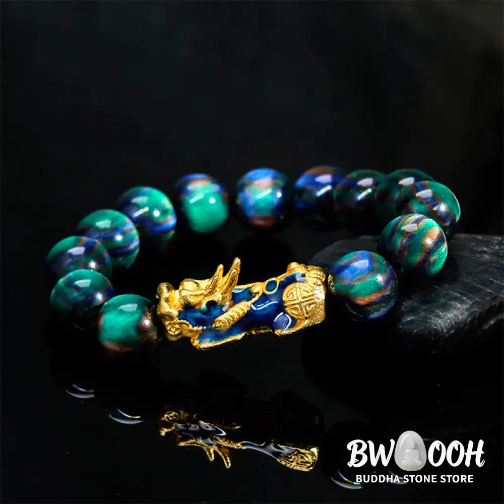 Buddha Stones Colorful Sea Willow Color Change PiXiu Positive Healing Bracelet - BWOOOH - Bracelet