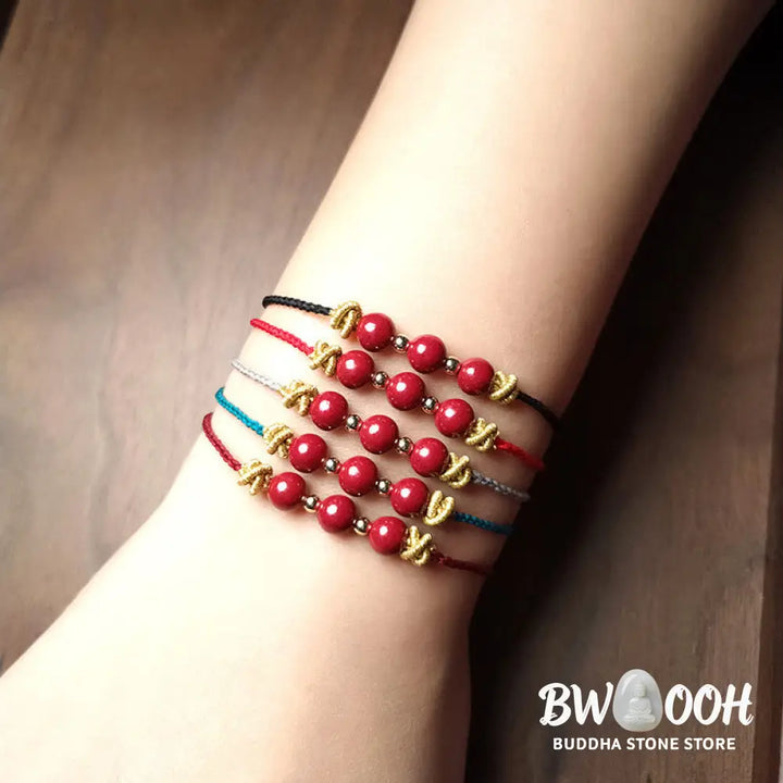 Buddha Stones Colorful String Cinnabar Calm Bracelet - BWOOOH - Bracelet
