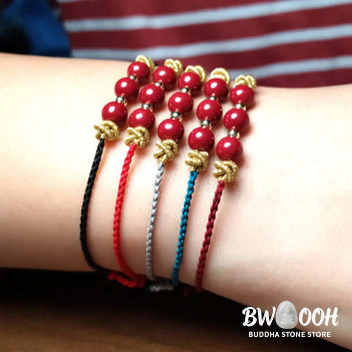 Buddha Stones Colorful String Cinnabar Calm Bracelet - BWOOOH - Bracelet