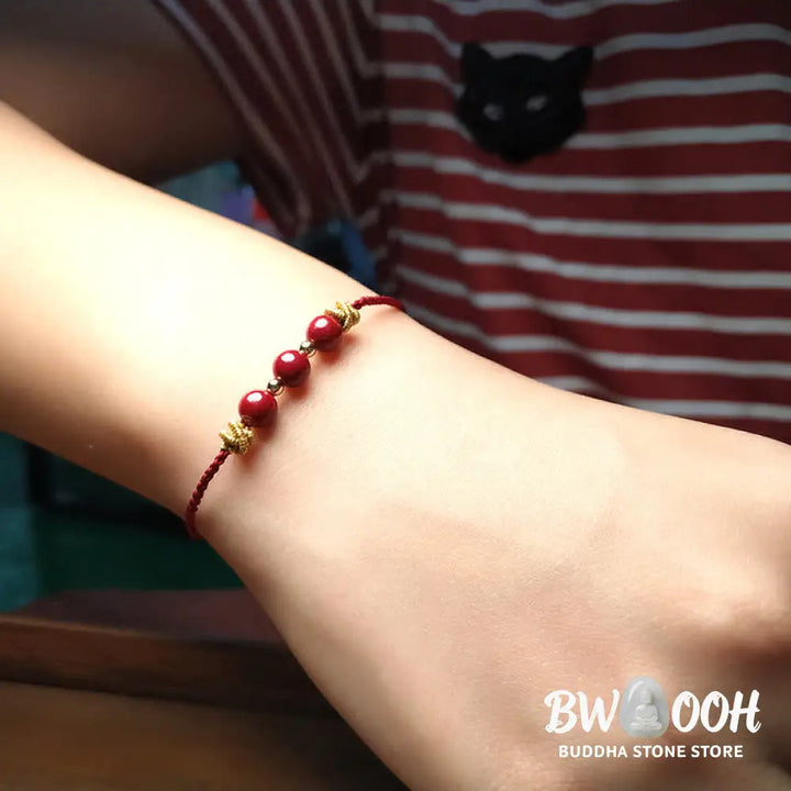 Buddha Stones Colorful String Cinnabar Calm Bracelet - BWOOOH - Bracelet
