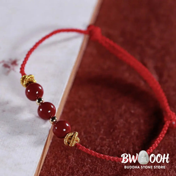 Buddha Stones Colorful String Cinnabar Calm Bracelet - BWOOOH - Bracelet