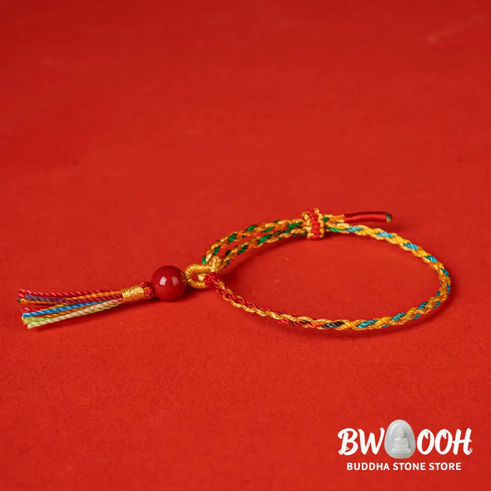 Buddha Stones Colorful String Cinnabar Concentration Bracelet - BWOOOH - Bracelet