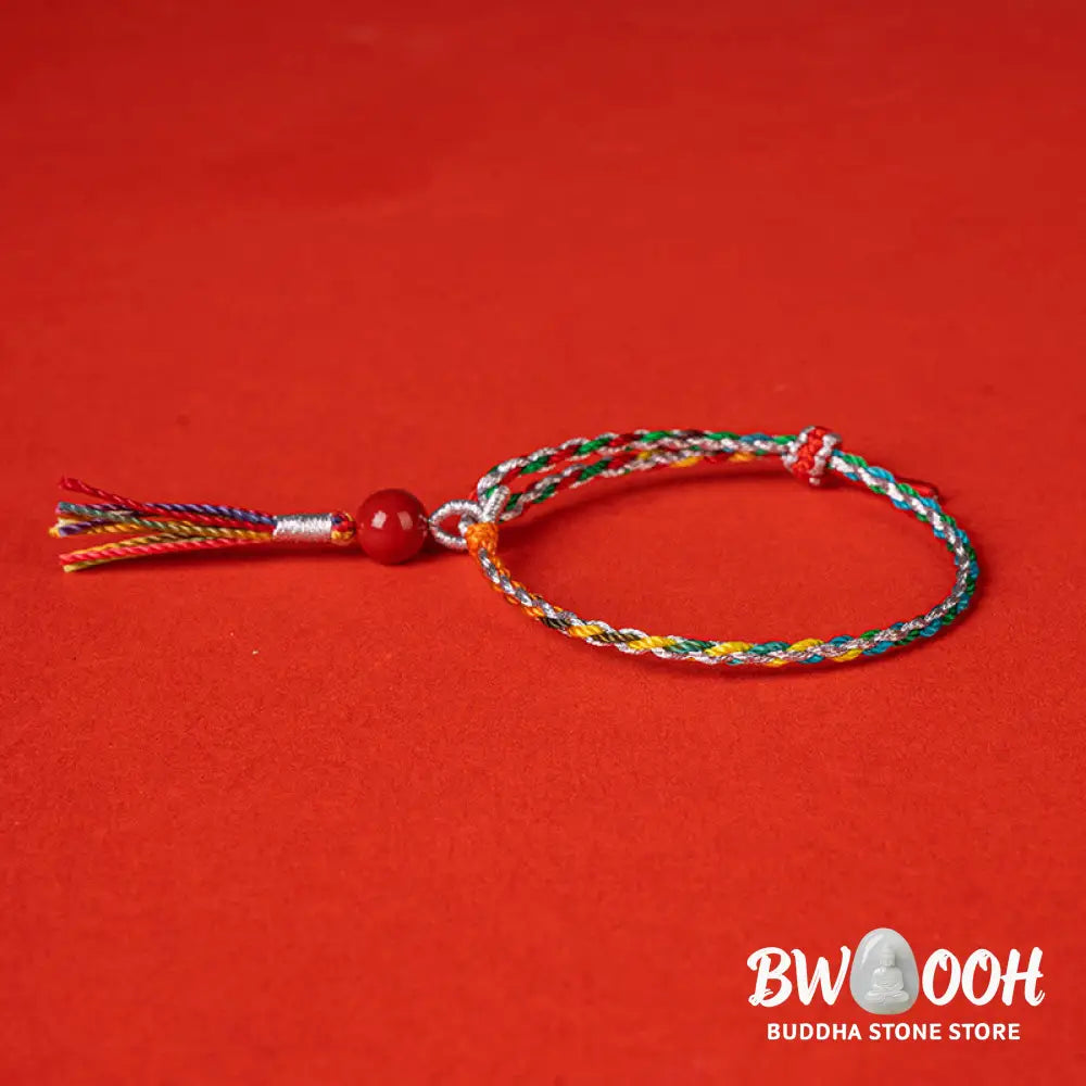 Buddha Stones Colorful String Cinnabar Concentration Bracelet - BWOOOH - Bracelet