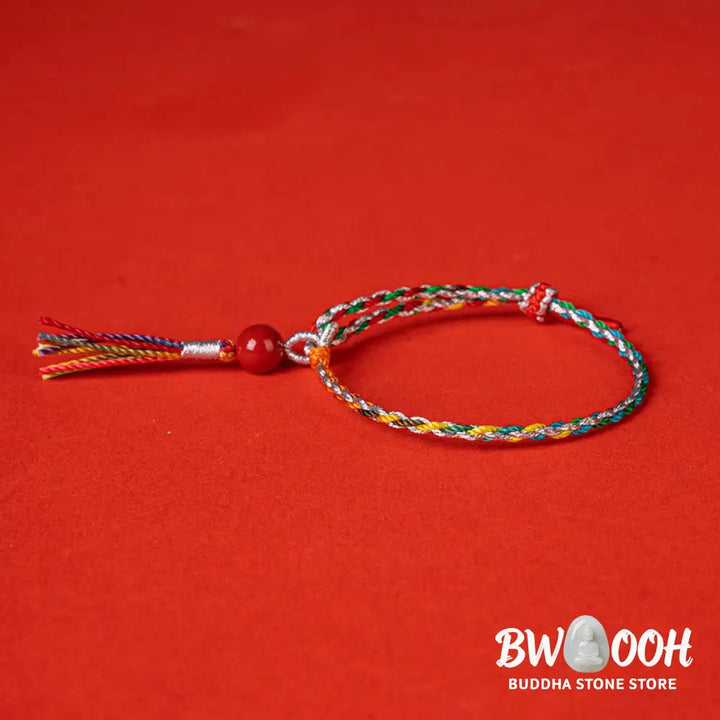 Buddha Stones Colorful String Cinnabar Concentration Bracelet - BWOOOH - Bracelet