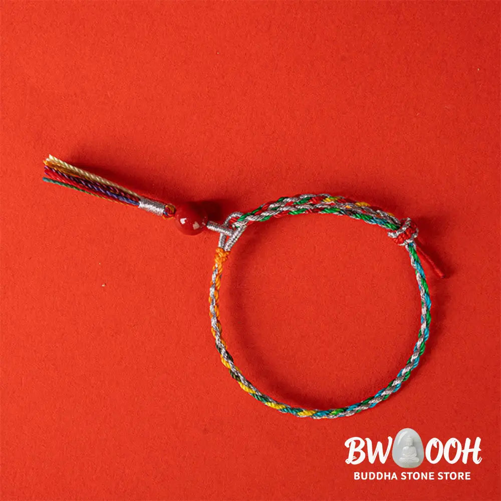 Buddha Stones Colorful String Cinnabar Concentration Bracelet - BWOOOH - Bracelet