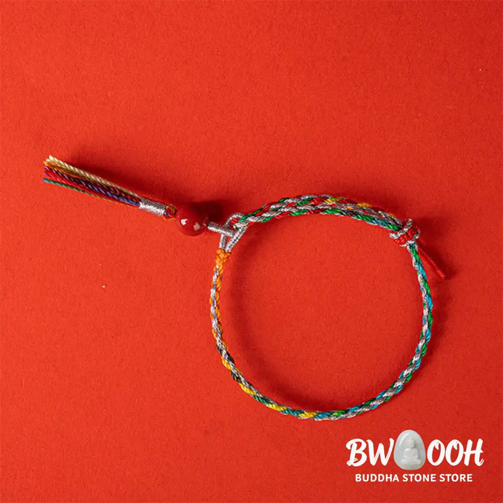 Buddha Stones Colorful String Cinnabar Concentration Bracelet - BWOOOH - Bracelet