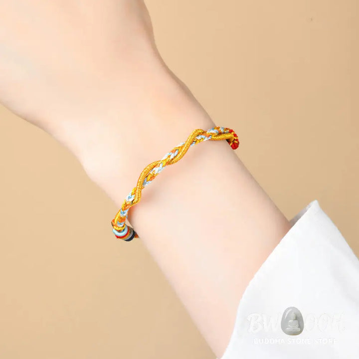 Buddha Stones Colorful String Snake Dragon Year of the Snake Luck Bracelet - BWOOOH - Bracelet