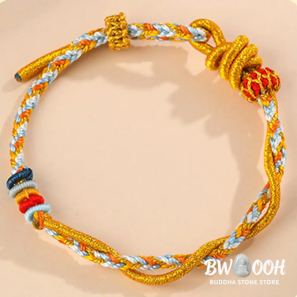 Buddha Stones Colorful String Snake Dragon Year of the Snake Luck Bracelet - BWOOOH - Bracelet