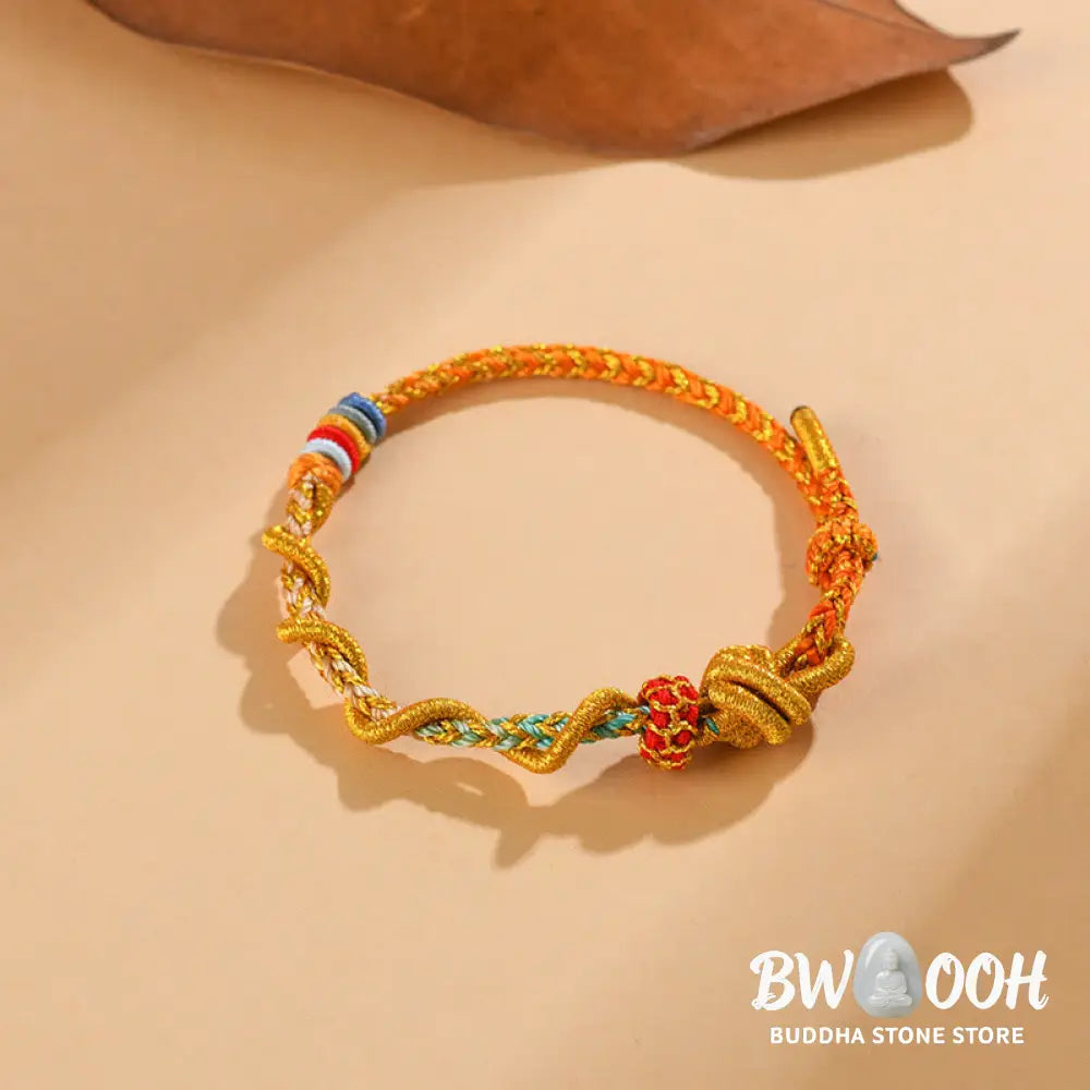 Buddha Stones Colorful String Snake Dragon Year of the Snake Luck Bracelet - BWOOOH - Bracelet