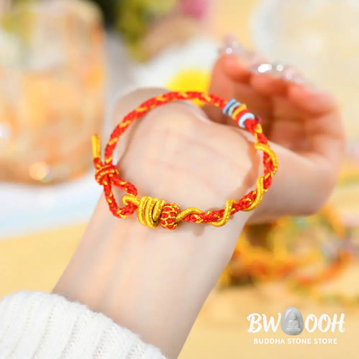 Buddha Stones Colorful String Snake Dragon Year of the Snake Luck Bracelet - BWOOOH - Bracelet