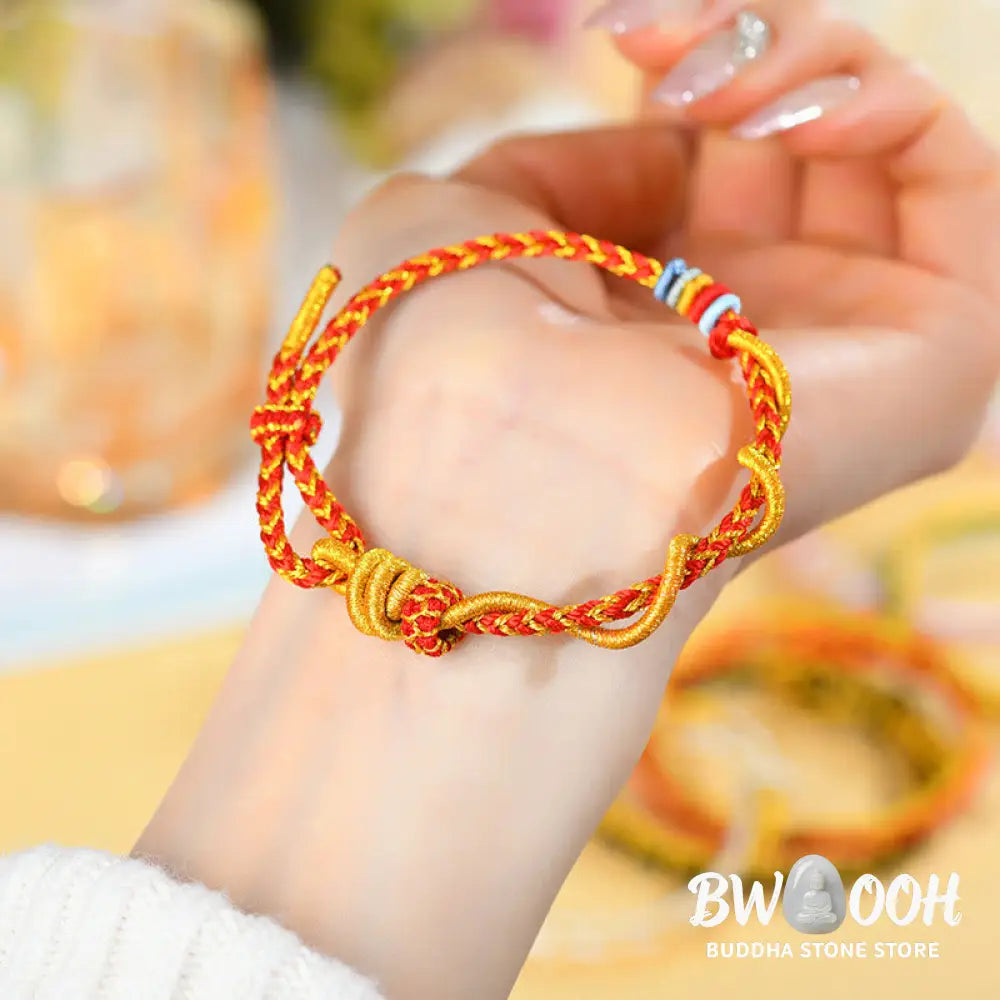 Buddha Stones Colorful String Snake Dragon Year of the Snake Luck Bracelet - BWOOOH - Bracelet