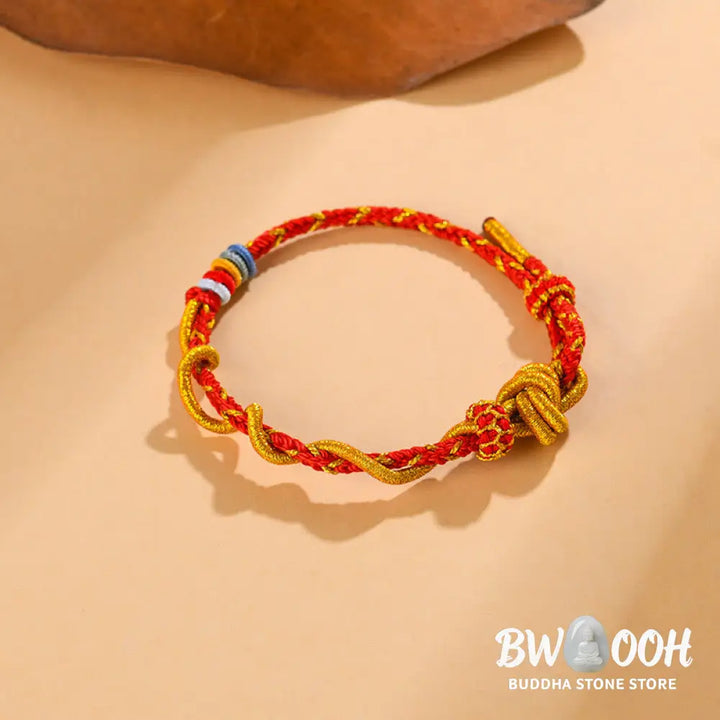 Buddha Stones Colorful String Snake Dragon Year of the Snake Luck Bracelet - BWOOOH - Bracelet