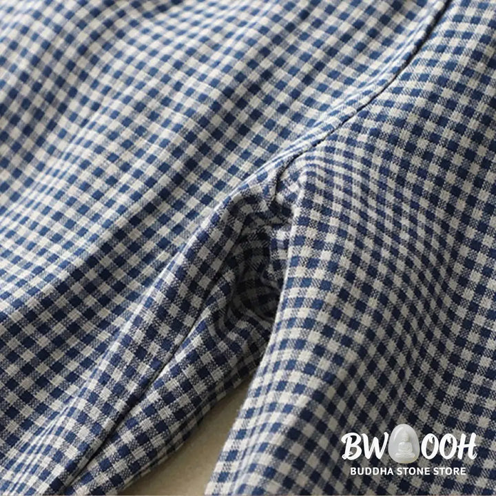BWOOOH printed wide-leg yoga pants - Commute Casual Checkered Pattern 7-8 Len