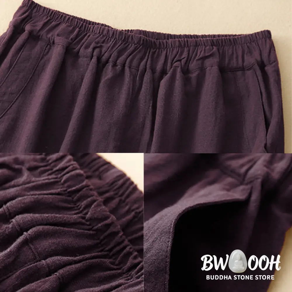 BWOOOH printed wide-leg yoga pants - Commute Casual Pure Color Women&