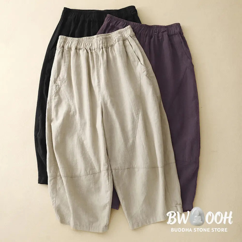 BWOOOH printed wide-leg yoga pants - Commute Casual Pure Color Women&