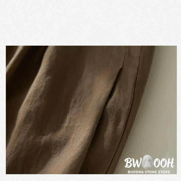 Buddha Stones Commute Pure Color High Waist Women’s Harem Pants With Pockets - Women’s Harem Pants