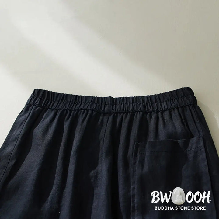 Buddha Stones Commute Pure Color High Waist Women’s Harem Pants With Pockets - Women’s Harem Pants