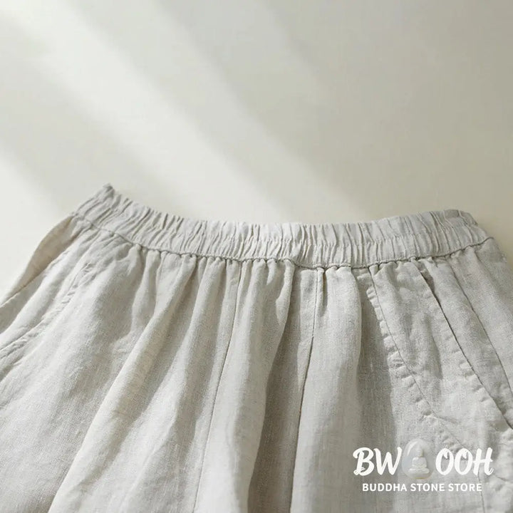 Buddha Stones Commute Pure Color High Waist Women’s Harem Pants With Pockets - Women’s Harem Pants