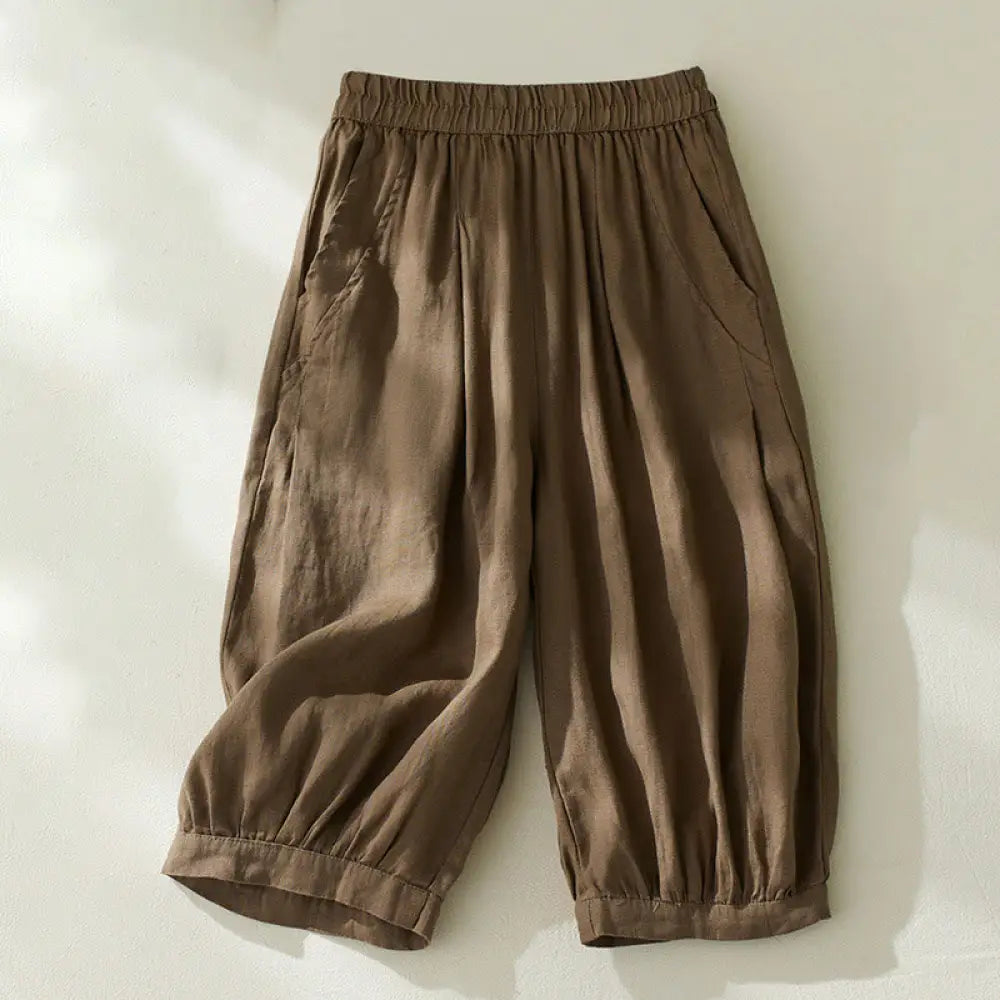 BWOOOH printed harem pants - Commute Pure Color High Waist Women&