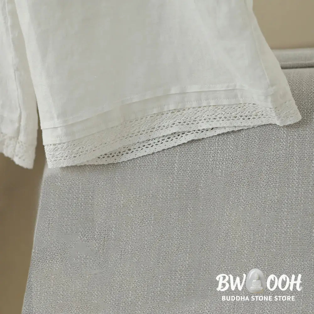 BWOOOH printed wide-leg yoga pants - Commute Retro Plain Lace Patchwork Desig