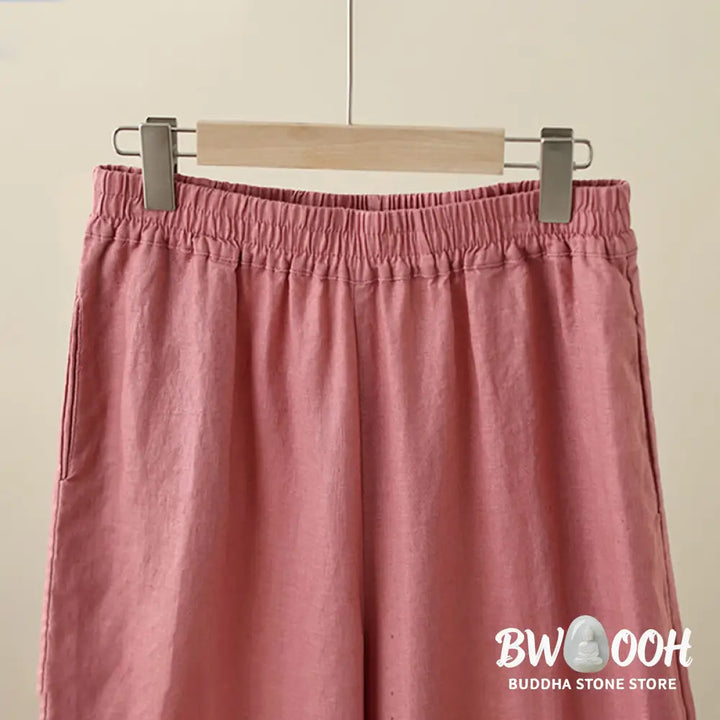 BWOOOH printed wide-leg yoga pants - Commute Retro Plain Lace Patchwork Desig