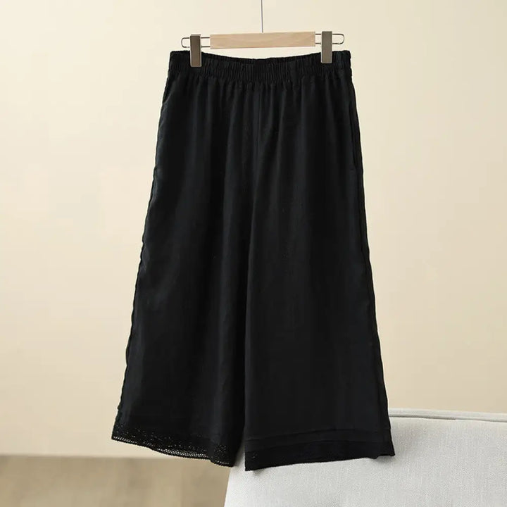BWOOOH printed wide-leg yoga pants - Commute Retro Plain Lace Patchwork Desig