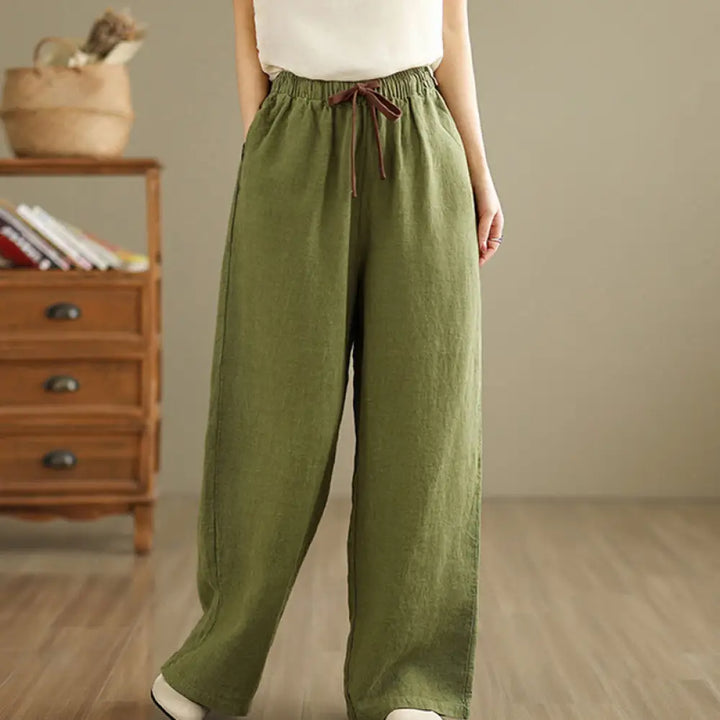 BWOOOH printed harem pants - Commute Retro Solid Color Women&