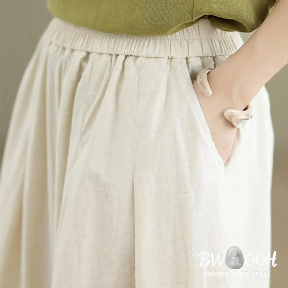 BWOOOH printed wide-leg yoga pants - Commute Simple Lace Design 7-8 Length Wo
