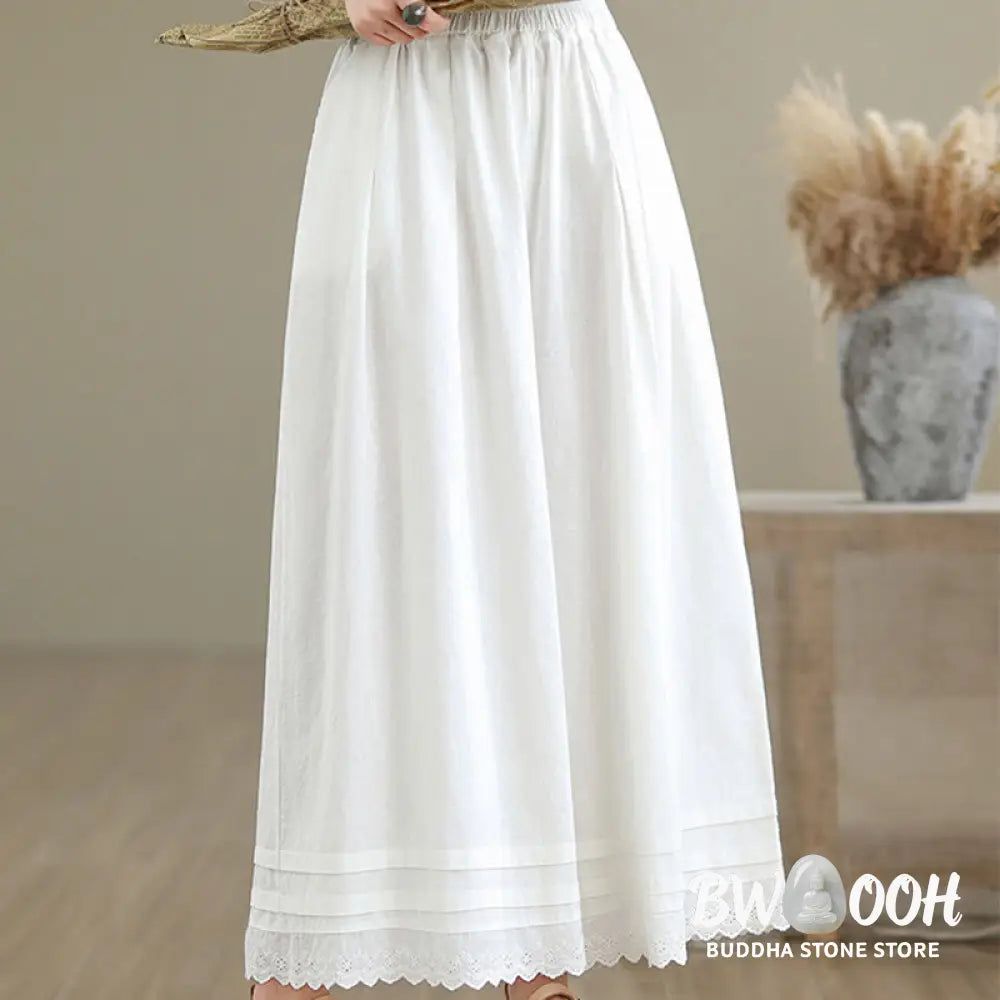 BWOOOH printed wide-leg yoga pants - Commute Simple Lace Design 7-8 Length Wo