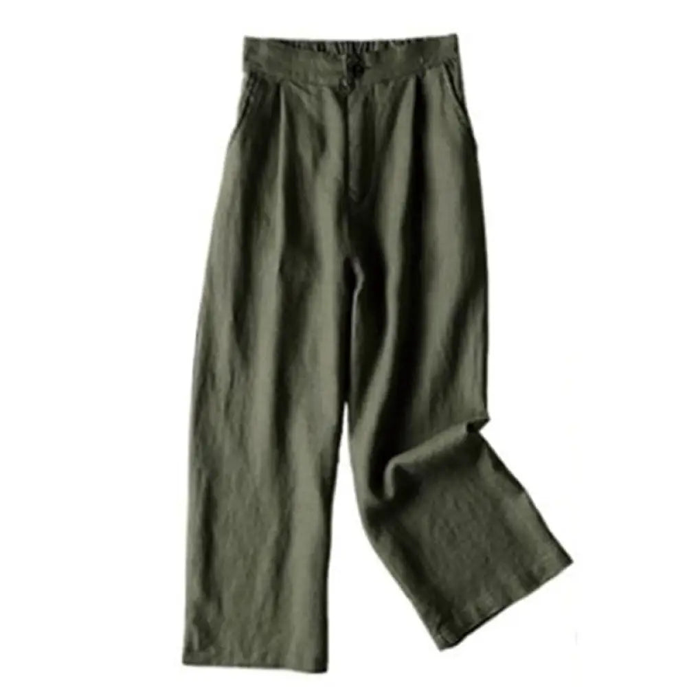 BWOOOH printed wide-leg yoga pants - Commute Solid Color 7-8 Length Cotton Li