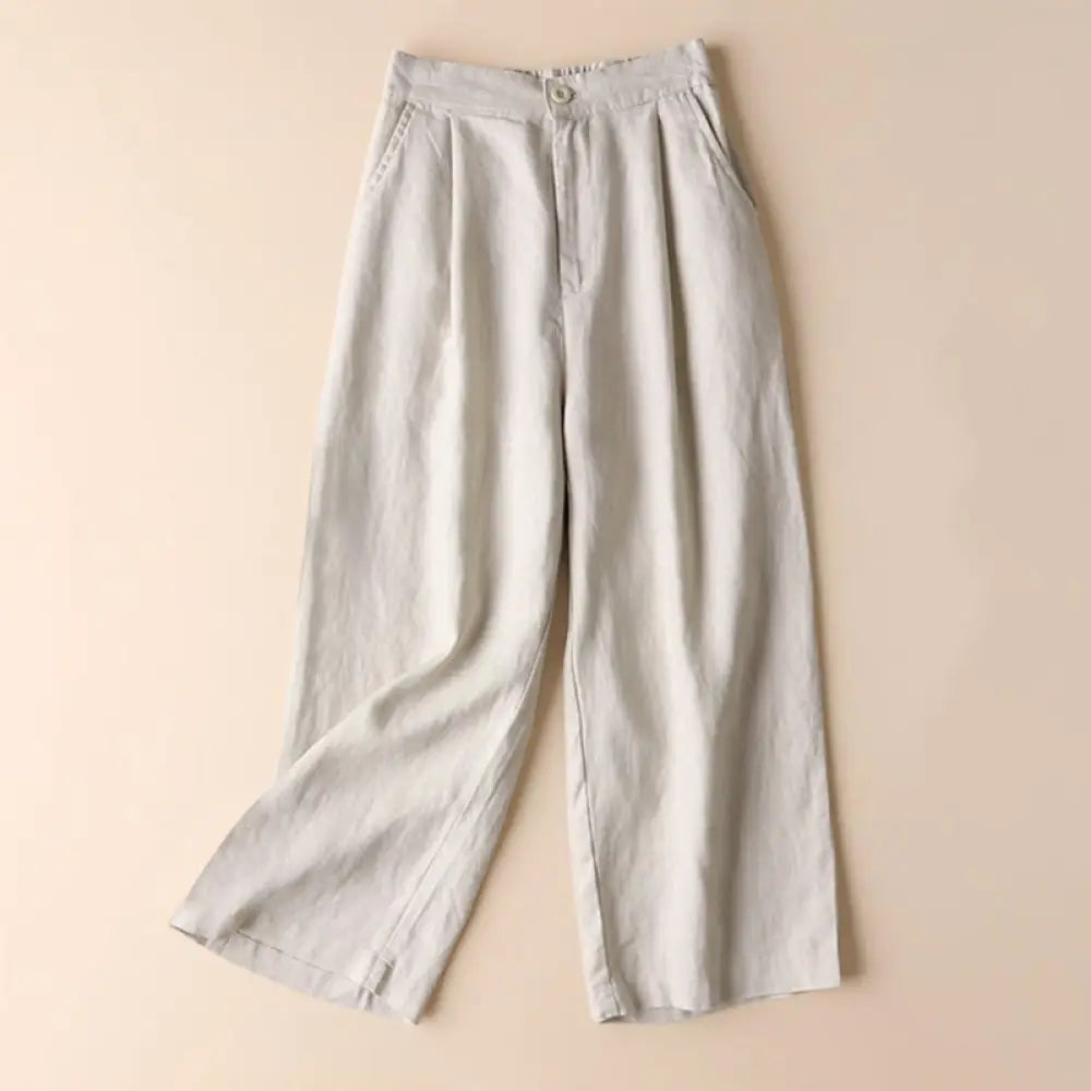 BWOOOH printed wide-leg yoga pants - Commute Solid Color 7-8 Length Cotton Li