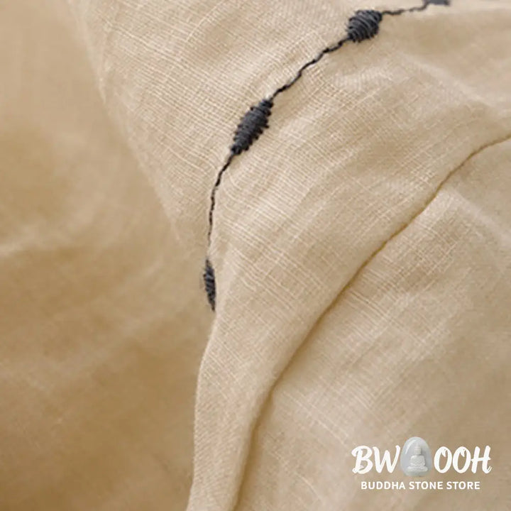 BWOOOH printed wide-leg yoga pants - Commute Solid Color Embroidery Drawstrin