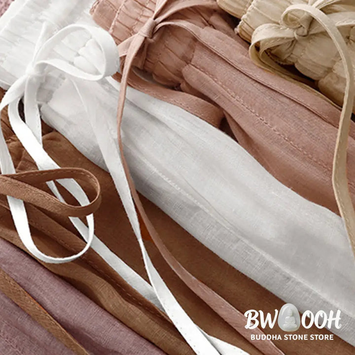 BWOOOH printed wide-leg yoga pants - Commute Solid Color Embroidery Drawstrin
