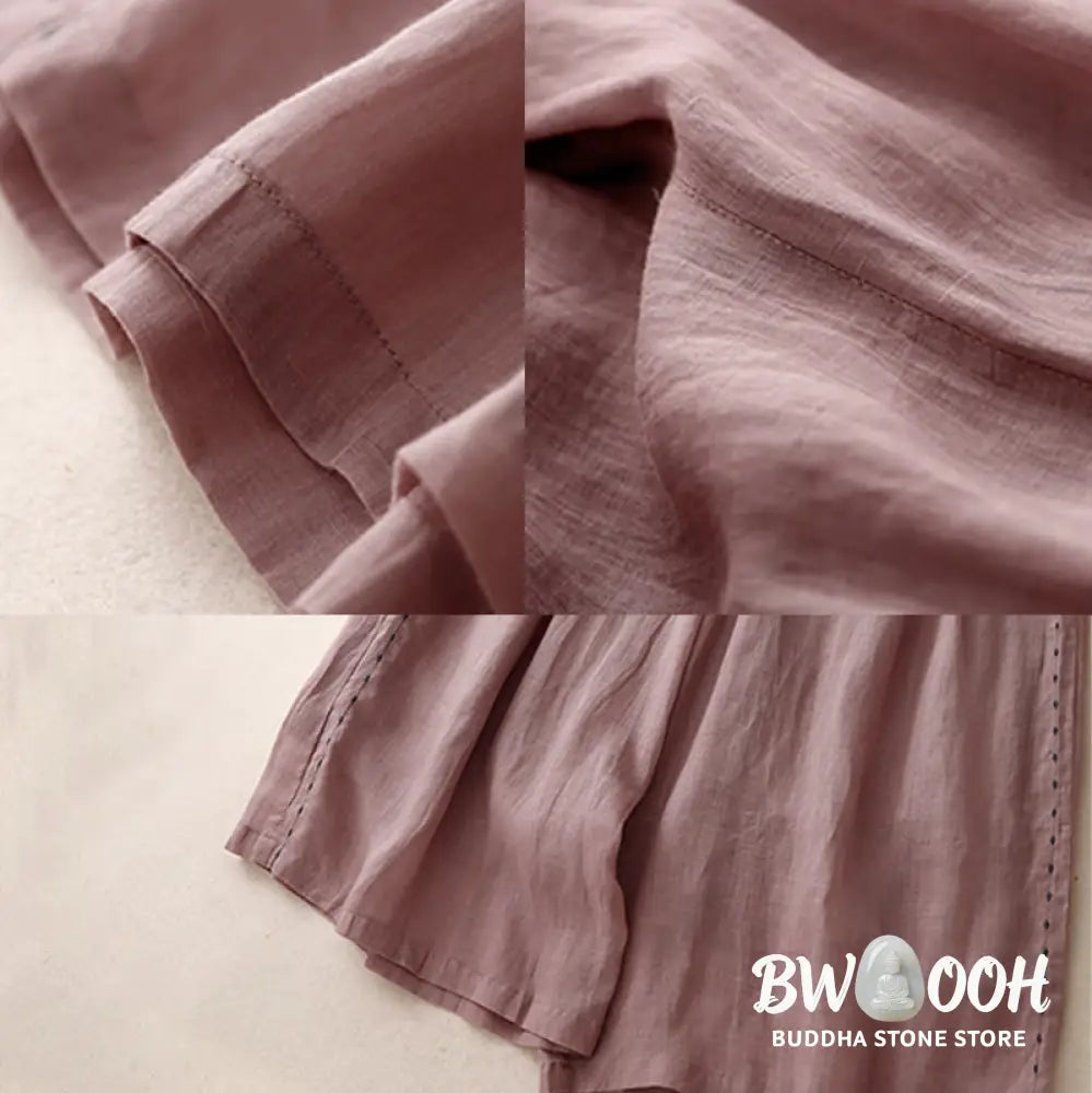 BWOOOH printed wide-leg yoga pants - Commute Solid Color Embroidery Drawstrin