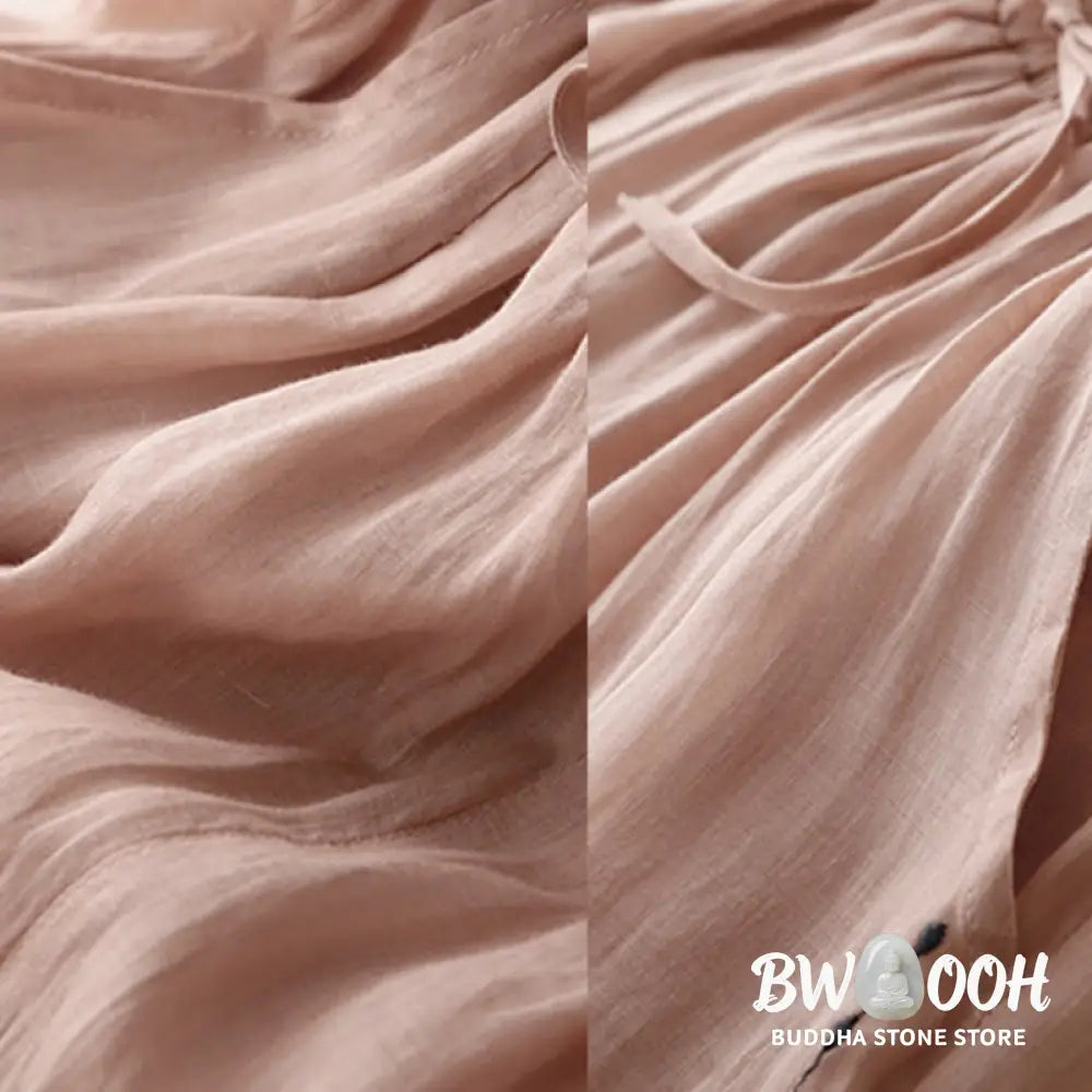 BWOOOH printed wide-leg yoga pants - Commute Solid Color Embroidery Drawstrin