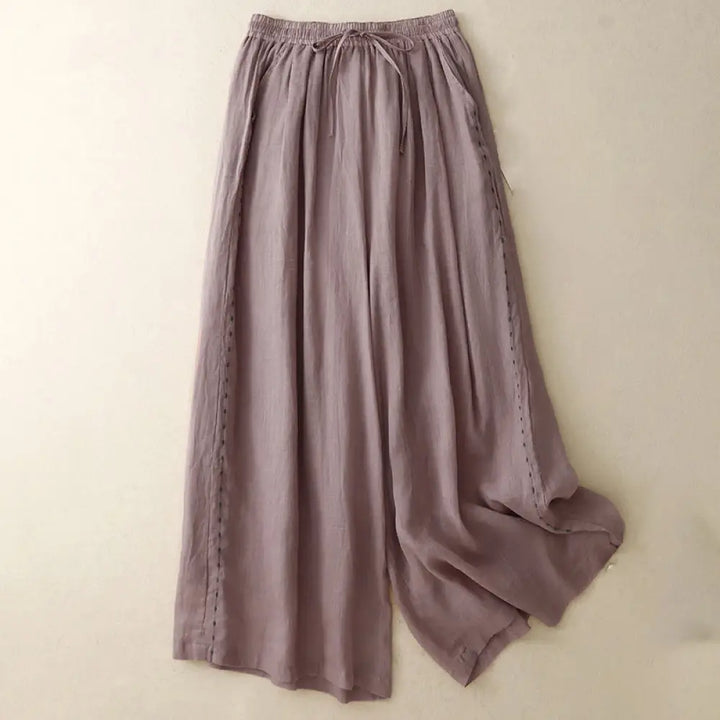 BWOOOH printed wide-leg yoga pants - Commute Solid Color Embroidery Drawstrin