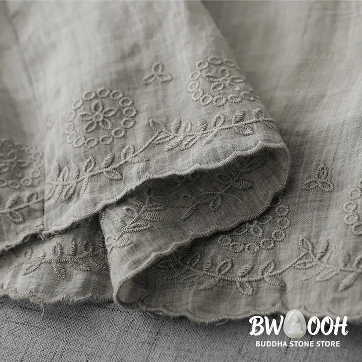 BWOOOH printed wide-leg yoga pants - Commute Solid Color Lace Embroidery Desi