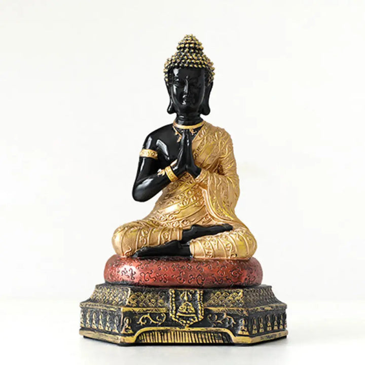 BWOOOH Buddha Compassion Resin Statue Decoration - Green - Decorations