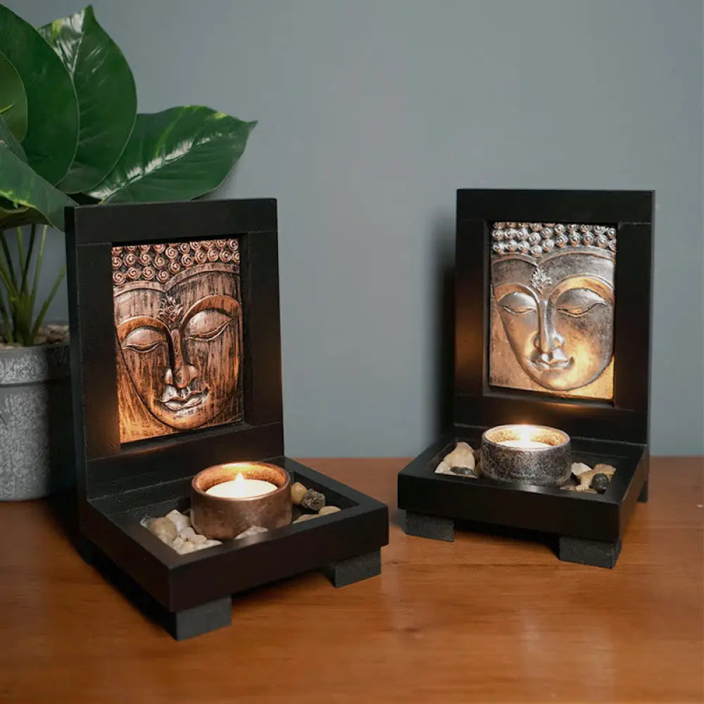 BWOOOH Buddha Compassion Serenity Home Prayer Altar Zen Decoration - Decorations