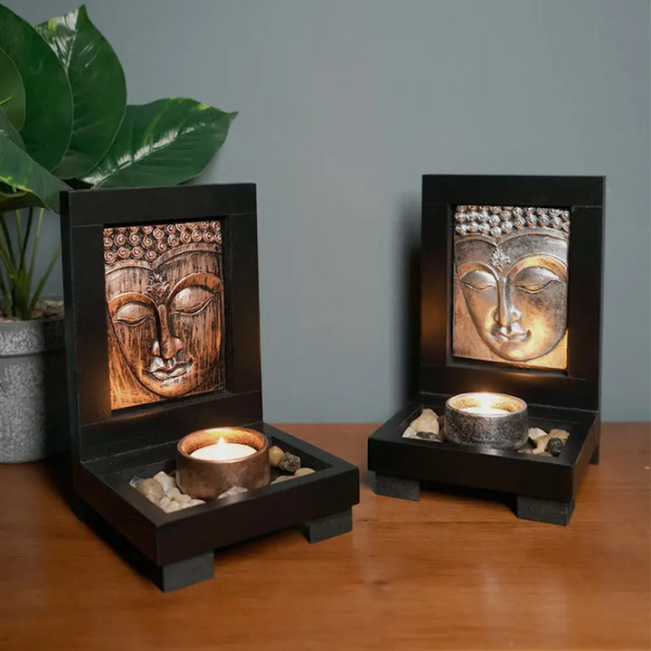 BWOOOH Buddha Compassion Serenity Home Prayer Altar Zen Decoration - Decorations