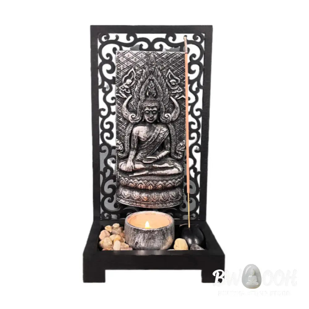 BWOOOH Buddha Compassion Serenity Home Resin Prayer Altar Decoration - Decorations