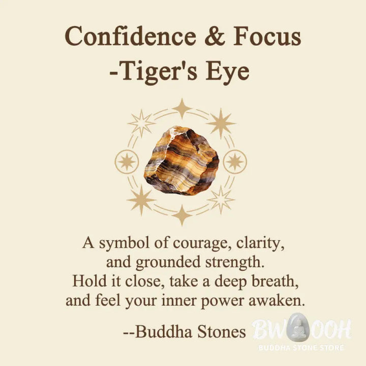 Buddha Stones Confidence &amp; Focus Natural Small Tiger&