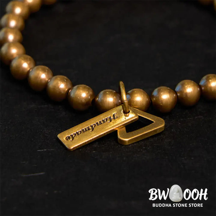 Buddha Stones Copper Beads Balance Bracelet - BWOOOH - Bracelet