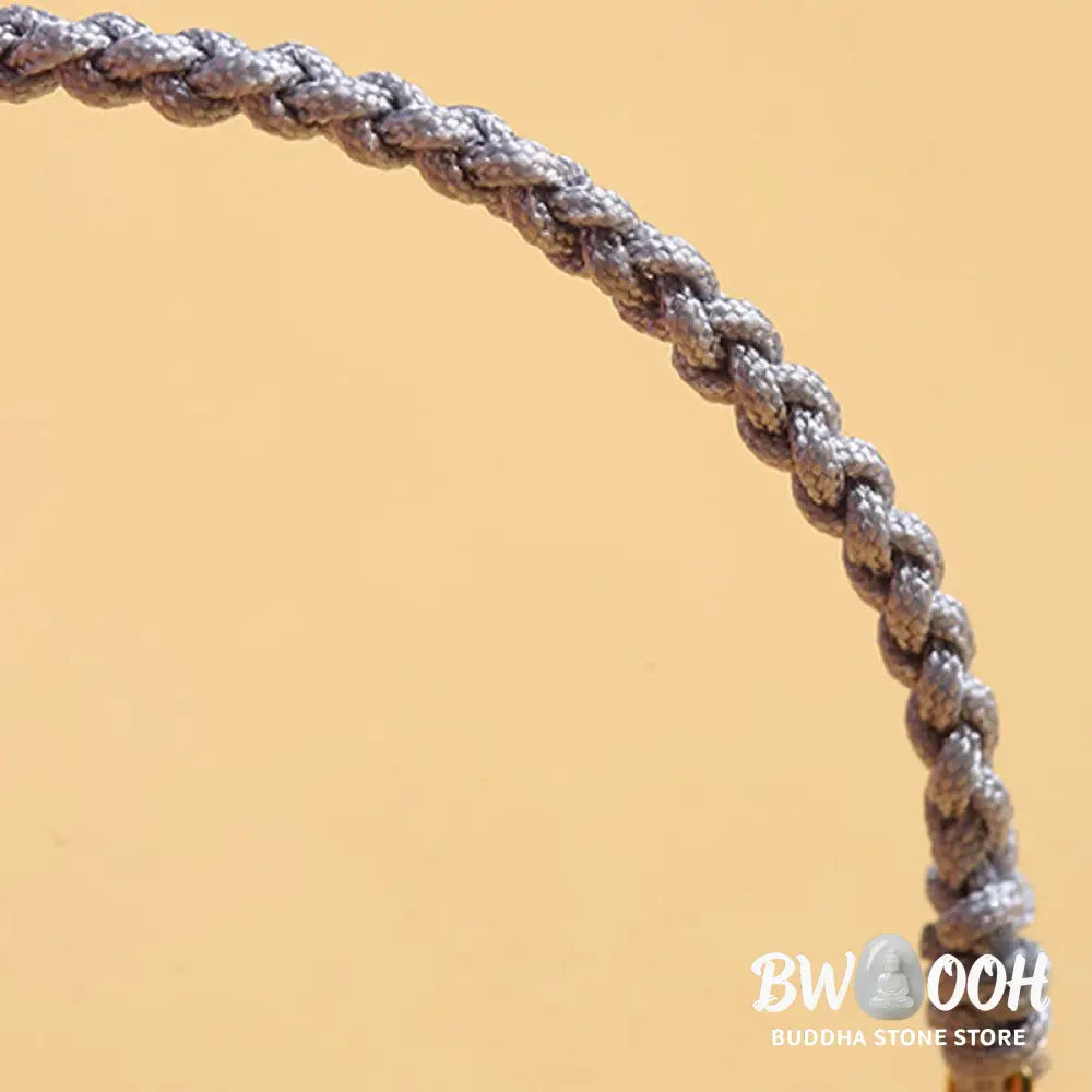 Buddha Stones Copper Coin Fortune Tree Pearl Luck Blue Rope Braided Bracelet - BWOOOH - Bracelet