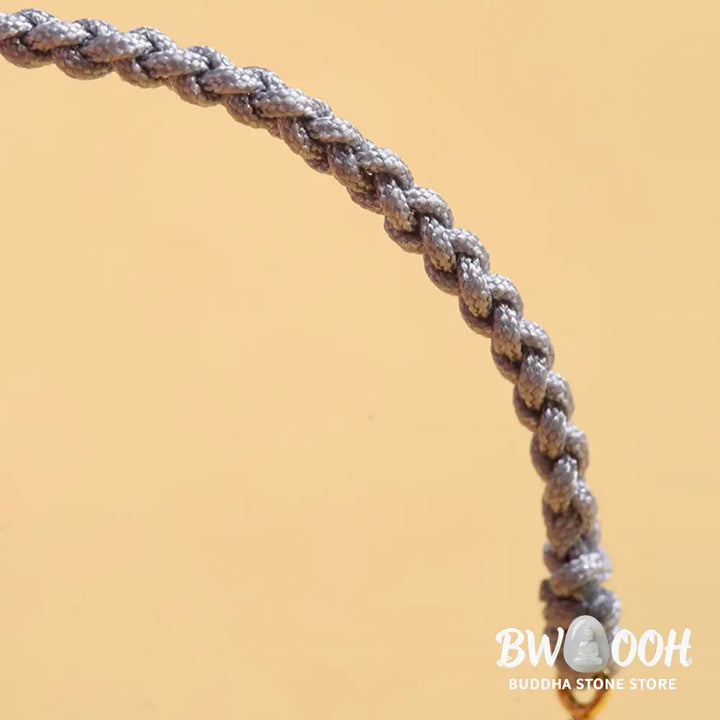 Buddha Stones Copper Coin Fortune Tree Pearl Luck Blue Rope Braided Bracelet - BWOOOH - Bracelet