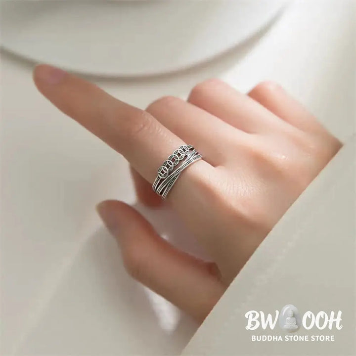 Buddha Stones Copper Coin Wealth Luck Ring - BWOOOH - Copper Coin - Ring