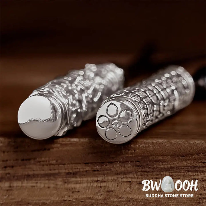 Buddha Stones Copper Fu Character Dragon Pattern Balance Pendant Necklace - BWOOOH - Necklaces &amp; Pendants