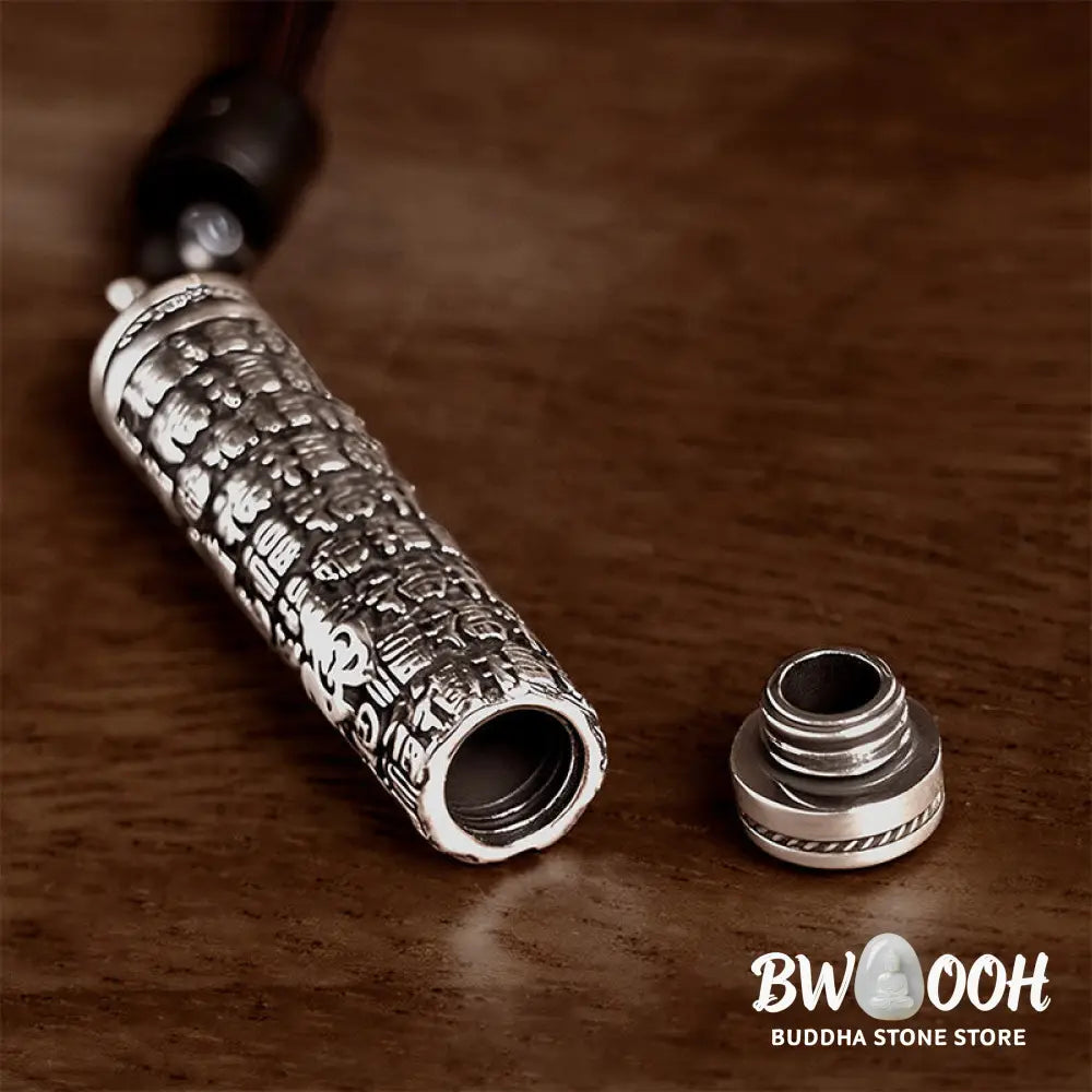 Buddha Stones Copper Fu Character Dragon Pattern Balance Pendant Necklace - BWOOOH - Necklaces &amp; Pendants