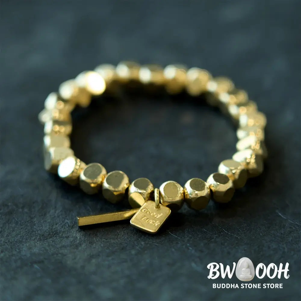 Buddha Stones Copper Good Luck Wealth Bracelet - BWOOOH - Bracelet
